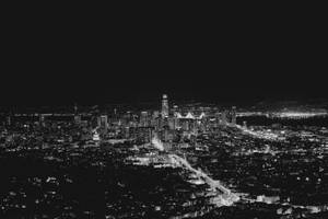 Wallpaper San Francisco, Usa, Skyscrapers, Night City, Bw Wallpaper