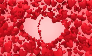 Wallpaper Valentines Day, Hearts, Lots, Fly, Love Wallpaper