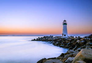 Walton Lighthouse Ocean Desktop Wallpaper
