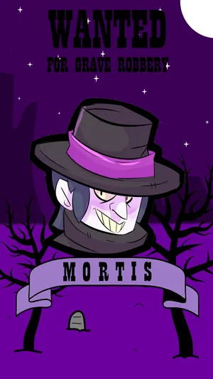 Wanted Mortis Brawl Stars Wallpaper