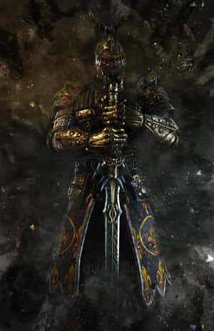Warden For Honor Holding Sword Wallpaper