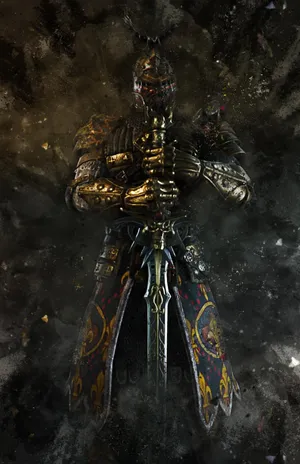 Warden For Honor Holding Sword Wallpaper