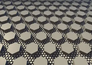 Warm Grey Hexagons Wallpaper