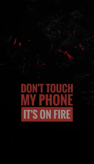 Warning Sign On The Screen Wallpaper