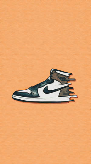 Warped Nike Jordan 1 Wallpaper