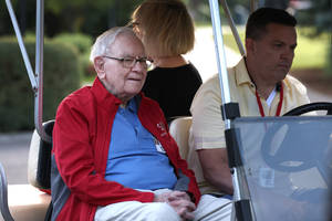 Warren Buffett Golf Ride Photography Wallpaper