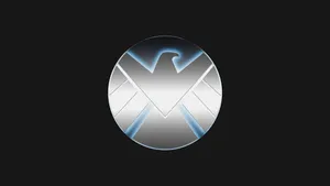 Warrior Shield On A Red Background Wallpaper