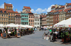 Warsaw Poland Old Town Market Wallpaper