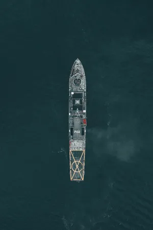 Warship Top View Photograph Wallpaper