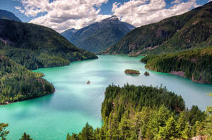 Washington Landscape Diablo Lake Wallpaper