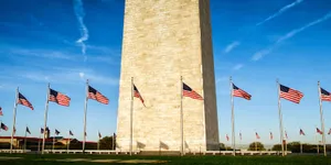 Washington Monument Flag Ring Wallpaper