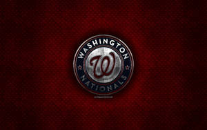 Washington Nationals Red Metal Wallpaper