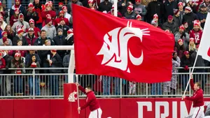 Washington State University Cougars Flag Wallpaper