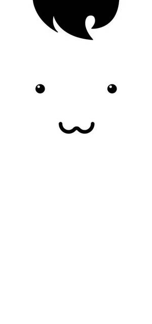 Water Drop Notch Happy Face Wallpaper