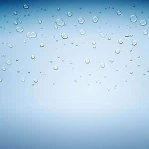 Water Droplets On A Blue Background Wallpaper