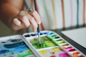 Watercolor Artist Paint Brush Wallpaper