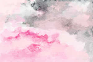Watercolor Artwork In A Bright Pink Tone Wallpaper