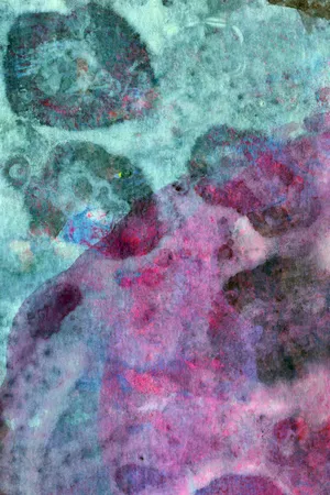 Watercolor Dirt Blue Green Purple Wallpaper