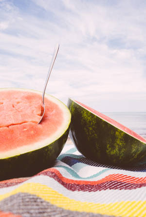 Watermelons In Summer Wallpaper