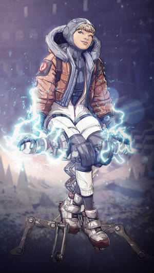 Wattson The Defender Apex Legends Phone Wallpaper