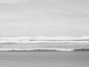 Waves Dark Grey Aesthetic Wallpaper