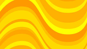 Waves Orange And Yellow Hd Wallpaper