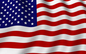 Waving American Flag Close-up Wallpaper