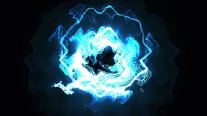 Waving Electricity Ring Wallpaper