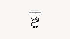Waving Panda Cute Pc Wallpaper Wallpaper