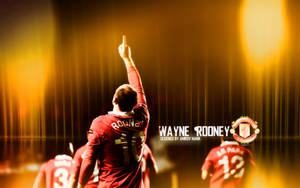 Wayne Rooney Dark Yellow Wallpaper