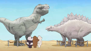 We Bare Bears Dinosaur Park Wallpaper