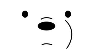 We Bare Bears Ice Bear Face Wallpaper