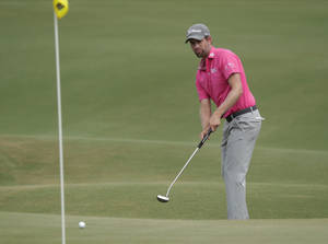 Webb Simpson Hitting The Goal Wallpaper