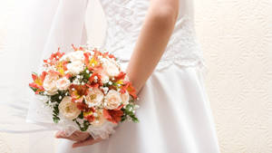 Wedding Bride Flower Bouquet Wallpaper