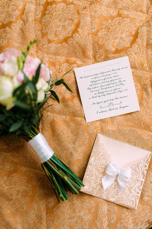 Wedding Card Filigree Wallpaper