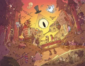 Weird And Cool Gravity Falls Fan Art Wallpaper