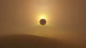 Weirdcore Eyes On The Sky Wallpaper