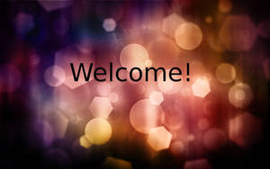 Welcome Abstract Bokeh Aesthetic Wallpaper