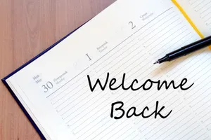 Welcome Back Planner Image Wallpaper