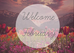 Welcome February Illustration Wallpaper