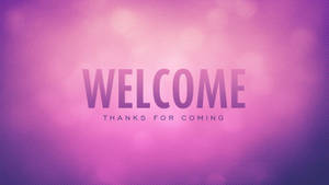 Welcome Pink Aesthetic Wallpaper