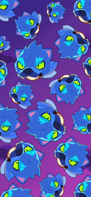 Werewolf Leon Brawl Stars Pattern Wallpaper