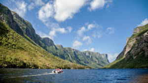 Western Brook Pond In Newfoundland Wallpaper