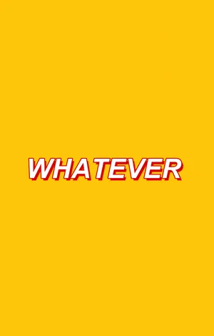 Whatever - A Yellow Background With The Word Whatever Wallpaper