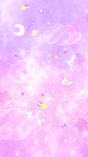 Whatsapp Chat Bunny Cat On Sky Wallpaper