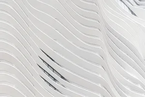 White Abstract Building Wall Wallpaper