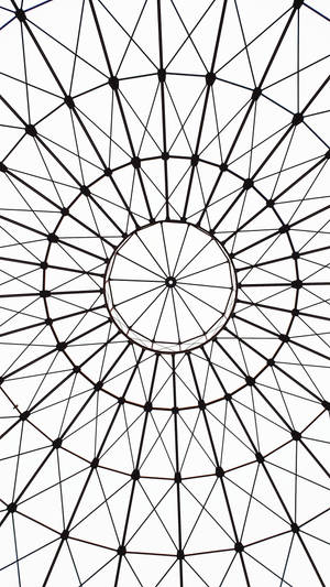 White Abstract Gasometer Structure Wallpaper