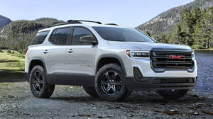 White Acadia Car Of Gmc Wallpaper