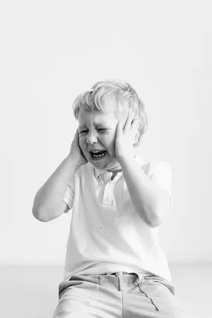 White Aesthetic Crying Sad Boy Wallpaper