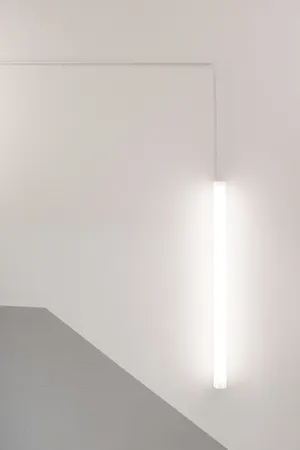 White Aesthetic Fluorescent Light Wallpaper